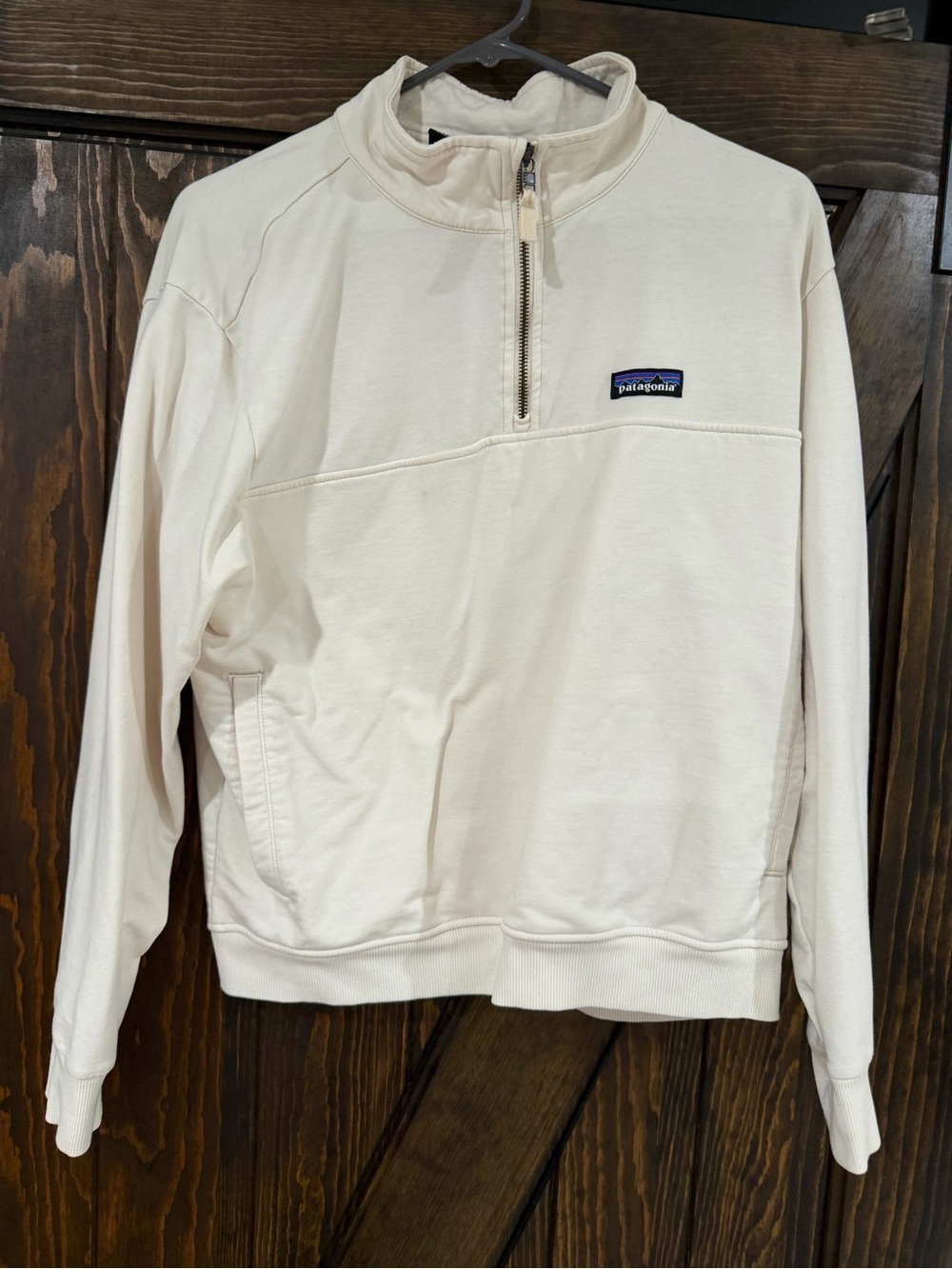 Patagonia Men’s Zip-Up Pullover - Cream